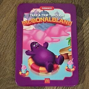 McDonald's Grimace Adventure Tin with Purple and Pink